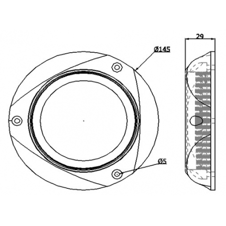 Lampa podwodna do jachtu PUD145 300 Watt